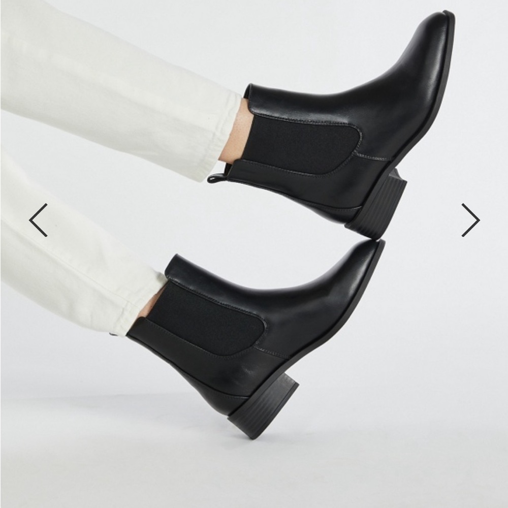 New JustFab Vernetta Chelsea Boot in Black